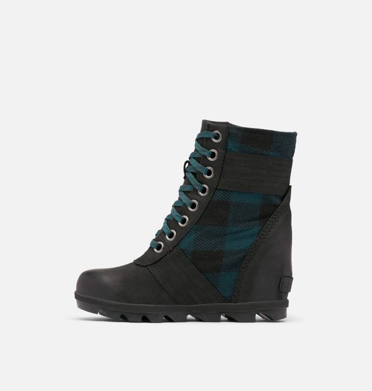 Womens Wedges Black/Blue - Sorel Lexie™ Boot - 965-APZFKH